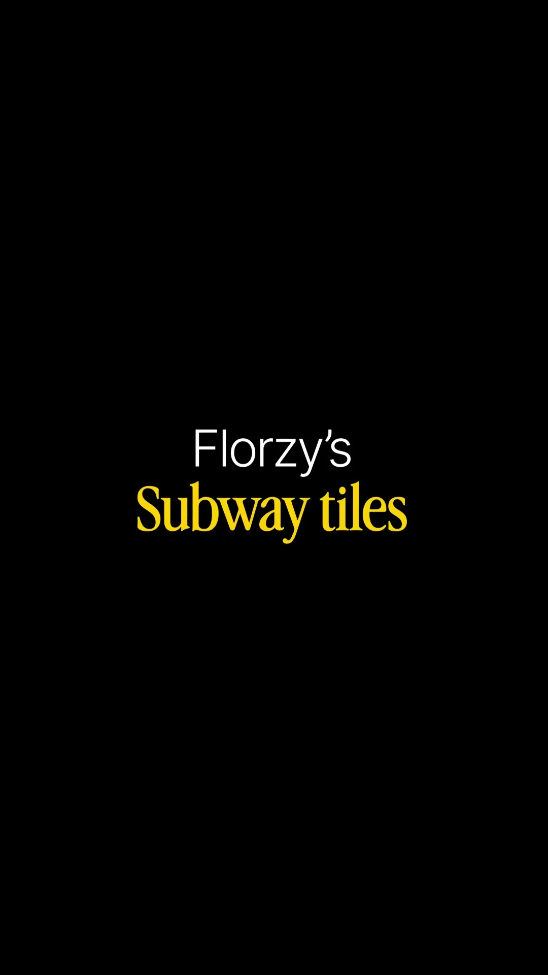 Subway Tiles